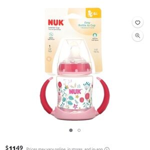 NUK Learner Cup with Floral Design 2 cups new